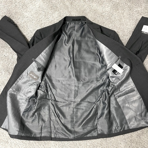 38S 2Pc Suit Men's Grey William Rast Blazer & Pants - Picture 5 of 13